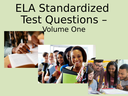 ELA Standardized 91����t Questions PowerPoint - Volume 1