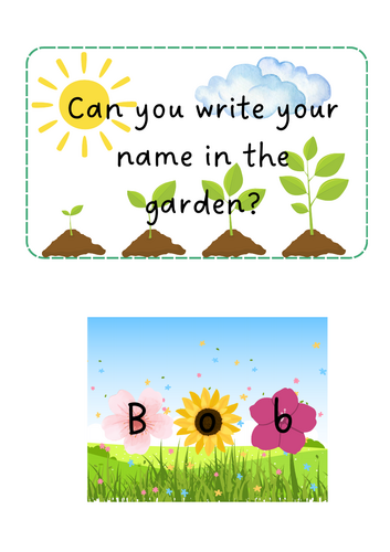 Growing / Plants - Name writing