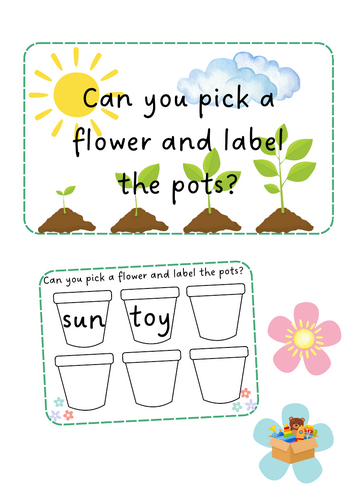 Growing / Plants - Label the plant pots