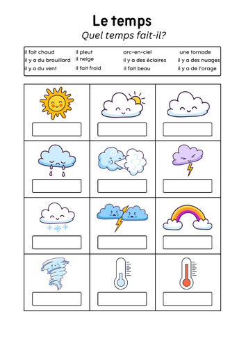 French vocabulary practice & revision
