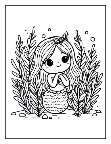 Mermaid Coloring Pages for Kids – 25 Fun Ocean Coloring Sheets ...