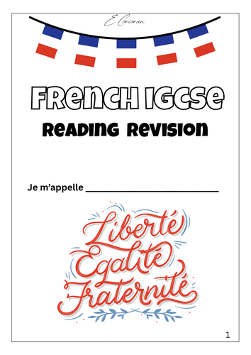 iGCSE French Reading revision tips & activities