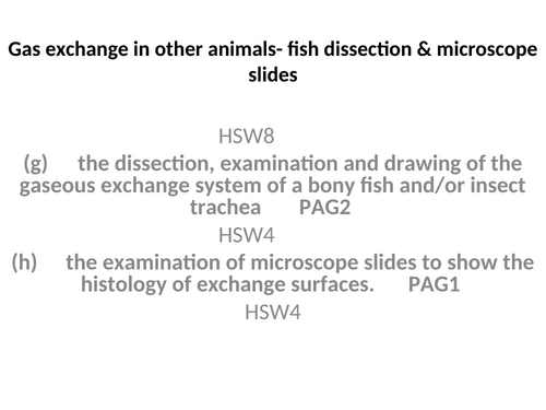 OCR A-level biology 3.1.1 Whole topic- Exchange surfaces | Teaching ...