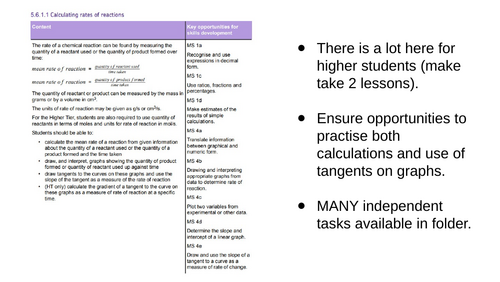 Intro to rates of reaction | Teaching Resources