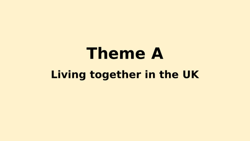 Edexcel Citizenship Theme A Revision Slides
