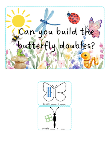 Minibeasts - Butterfly doubles