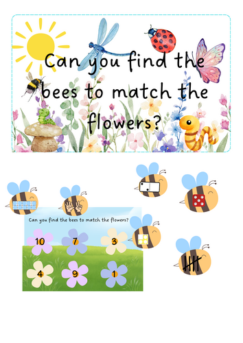 Minibeasts - Number Bee Representations