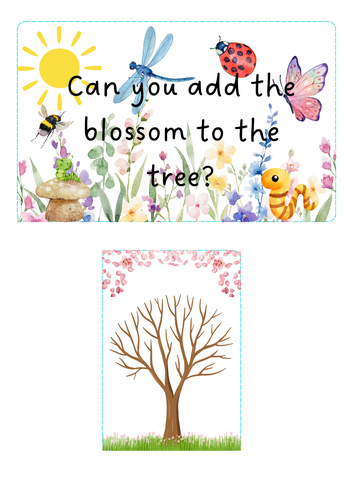 Minibeasts - blossom painting