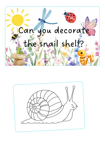 Minibeast - snail shell decorating