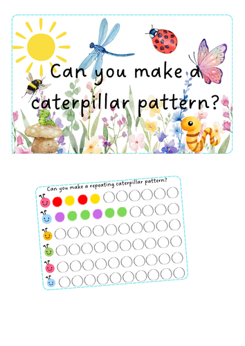 Minibeasts - Caterpillar CVC words
