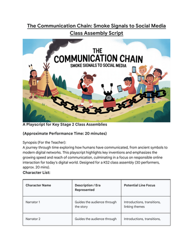 The Communication Chain: Smoke Signals to Social Media - Class Assembly ...
