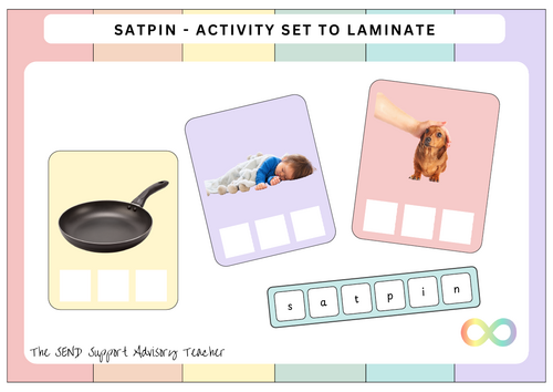 SATPIN CVC Words Activity Set - To Laminate