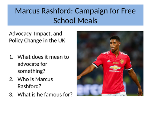 Non Fiction - Marcus Rashford FSM | Teaching Resources