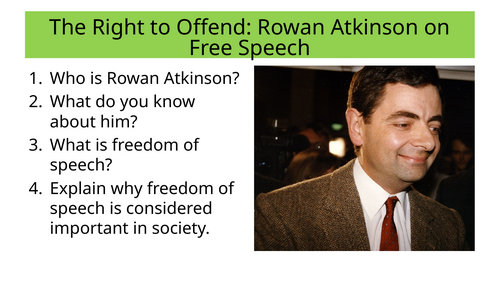 Non Fiction - Rowan Atkinson Freedom of Speech