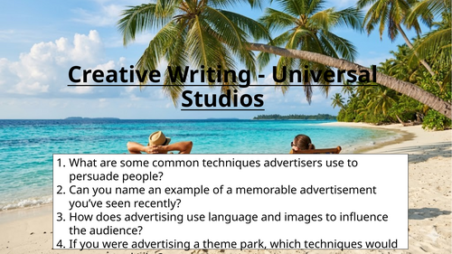 Travel Writing - Creative Writing: Universal Studios