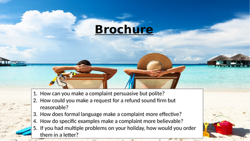 Travel Writing  - Creating A Brochure Lanzarote