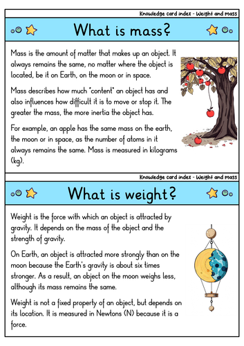 Weight and Mass | Physics | Gravitational Force & Matter Measurement ...