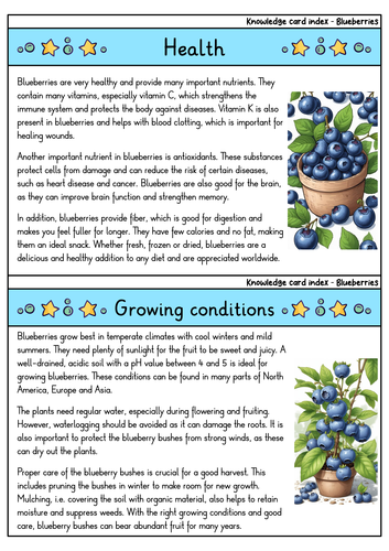 Blueberries | Biology | Antioxidant Power & Forest Fruit | Teaching ...