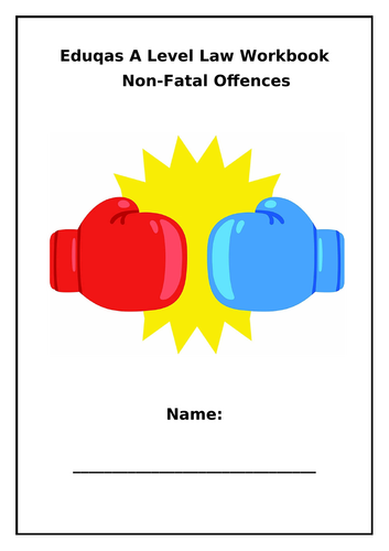 Eduqas Criminal Law Non-Fatal Offences Workbook