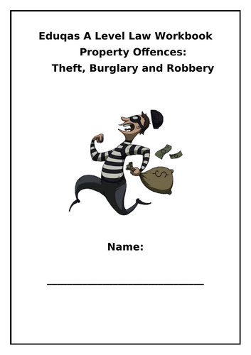 Eduqas law Property Offences Workbook