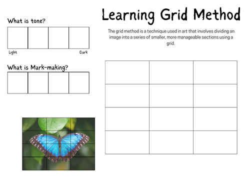 Use of grid method in Art