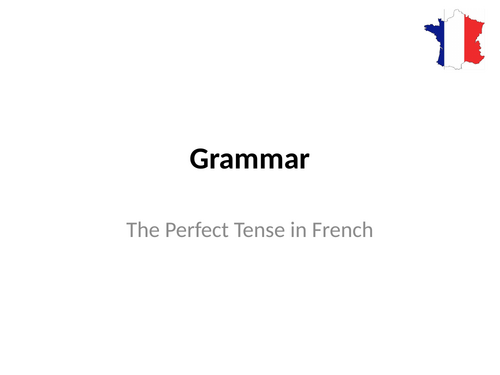 The Perfect Tense in French with je | Teaching Resources