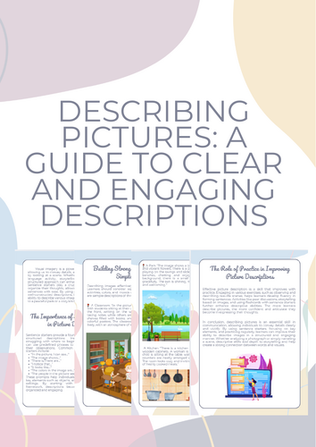 Describing Pictures: Sentence Starters & Engaging Language Practice