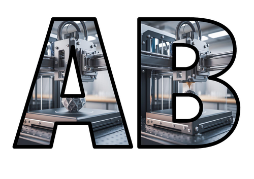 3D Printing Models ICT CPU NEW Lettering Set Display Title Letters ...