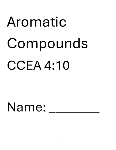 CCEA A2 Chemistry 4.11 Arenes (Aromatic Chem)