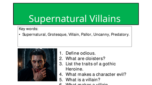 Supernatural Villains (Dracula)