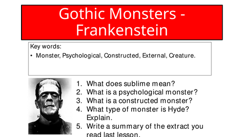 Gothic Monsters - Frankenstein