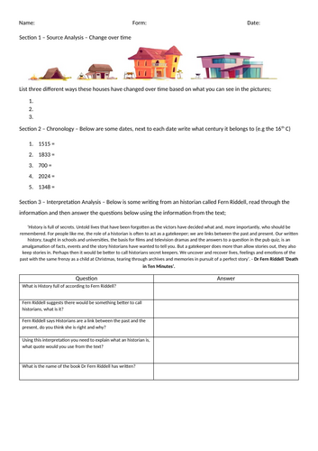 KS3 History Baseline Assessment