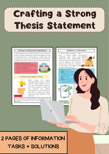 Crafting a Strong Thesis Statement: Essay Structure Guide