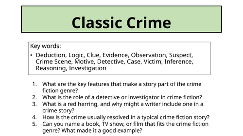 Classic Crime - The Speckled Band