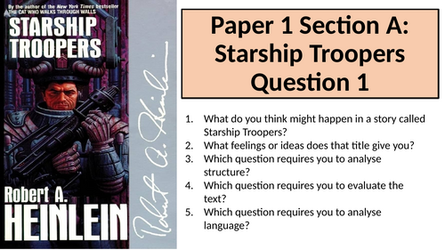 AQA English Language Paper 1 Section A - Starship Troopers