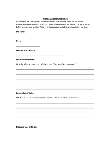 Stone Cold - Police Report