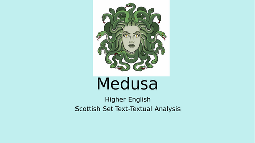 Medusa Higher N5 English Duffy Scottish Set Text Resources Teaching