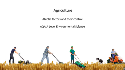 Abiotic factors and their control - AQA A level Environmental Science