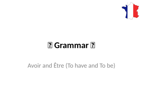 Avoir and Être – Jobs, Personality, and Age | Teaching Resources