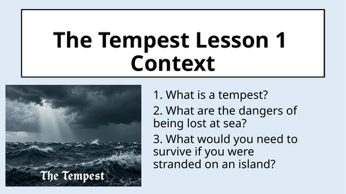The Tempest - Introduction & Context