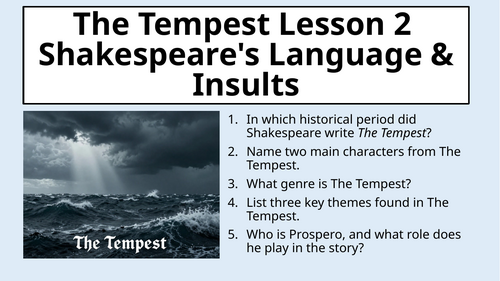 Shakespeare's Language & Insults