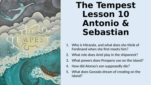 The Tempest - Act 2 Scene 1 - Antonio & Sebastian (Beginning of Scene 1)