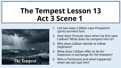 The Tempest - Act 3 Scene 1 - Love
