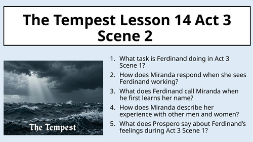 The Tempest - Act 3 Scene 2 - Caliban's Speech