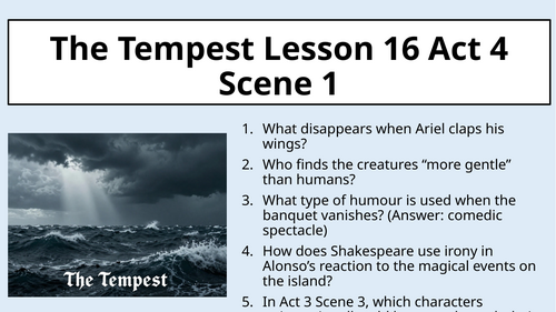 The Tempest - Act 4 Scene 1 - Magic & Masque
