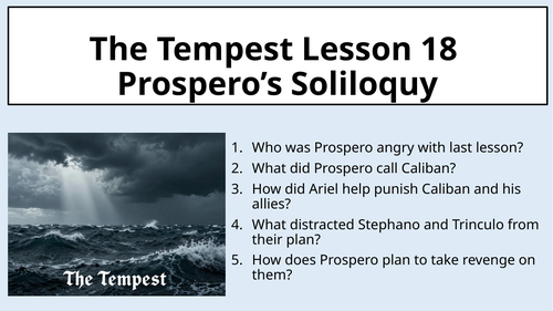 The Tempest - Act 5 Scene 1 - Prospero’s Soliloquy