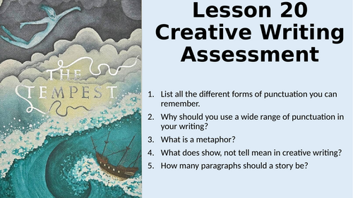 The Tempest - Creative Writing Assessment - Shipwreck