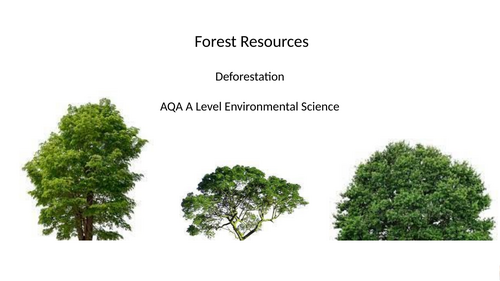 AQA A Level Environmental Science - Deforestation