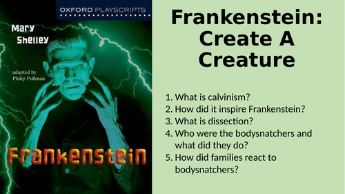 Frankenstein (Play) - Create A Creature