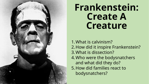 Frankenstein (Play) - Create A Creature